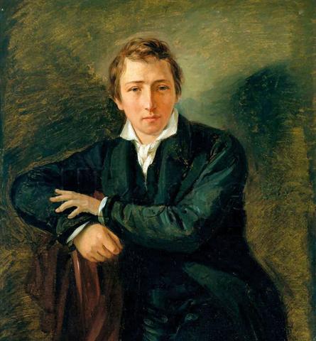 Heinrich Heine in jungen Jahren | Gemälde von Moritz Daniel Oppenheim, 1831